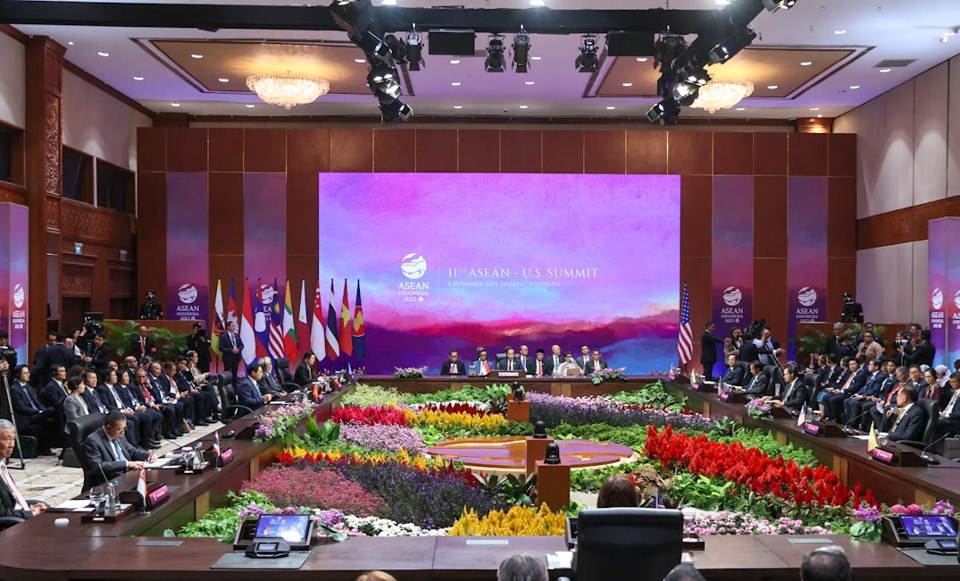 Hội nghị Cấp cao ASEAN-Hoa Kỳ lần thứ 11 th&ocirc;ng qua Tuy&ecirc;n bố chung về hợp t&aacute;c tr&ecirc;n cơ sở Quan điểm AOIP của ASEAN - Ảnh: VGP/Nhật Bắc &nbsp;