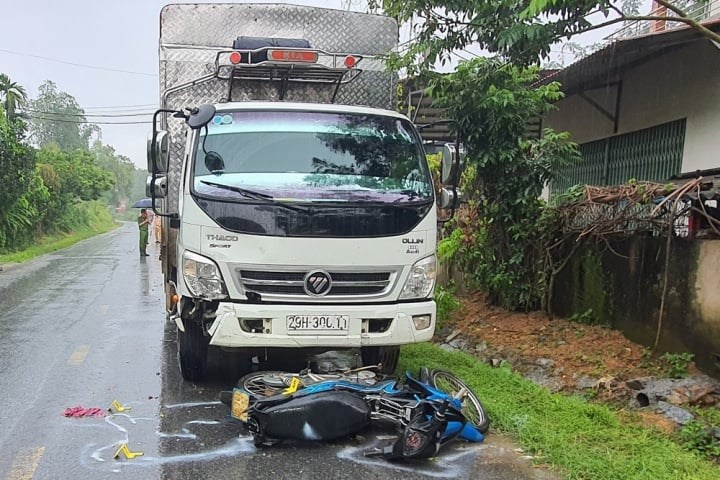 Hiện trường vụ tai nạn.&nbsp;