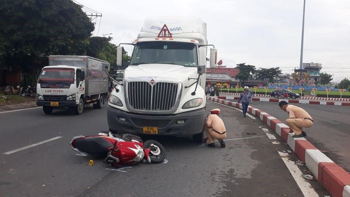 Hiện trường vụ tai nạn.&nbsp;