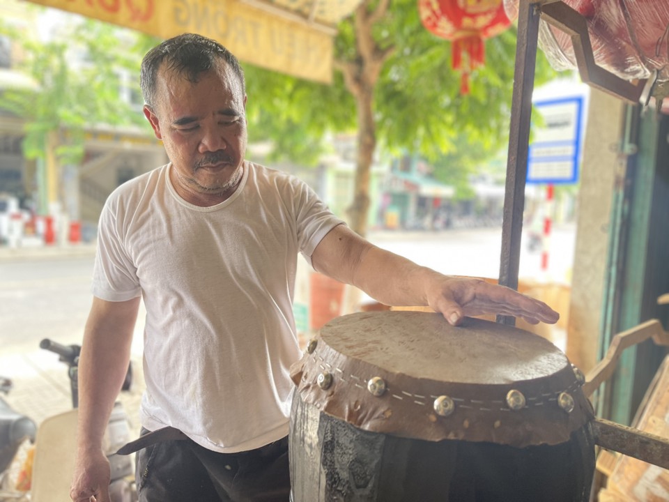 Trống Đọi Tam đ&atilde; c&oacute; "thương hiệu" ở Quảng Ng&atilde;i&nbsp;(ảnh H&agrave; Phương).