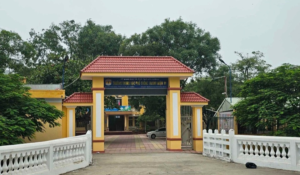 Trường THPT Thanh Miện III. Ảnh Nguyễn Dương