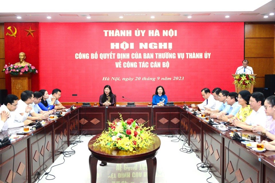 Quang cảnh Hội nghị tại Ủy ban MTTQ Việt Nam TP H&agrave; Nội
