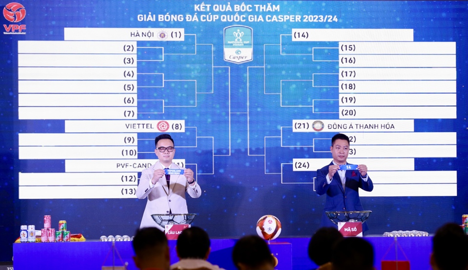 Lễ b&oacute;c thăm nh&aacute;nh đấu C&uacute;p quốc gia 2023/2024.