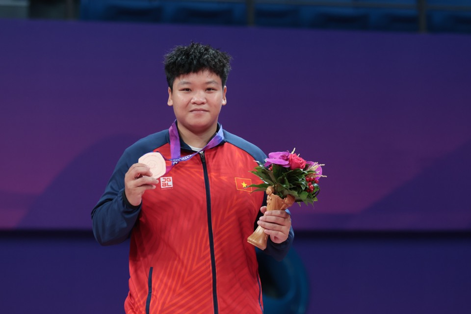 10月2日，越南體育總會在庫拉什比賽中獲得唯一一面銅牌。 照片：布格雷夫；i Luong。