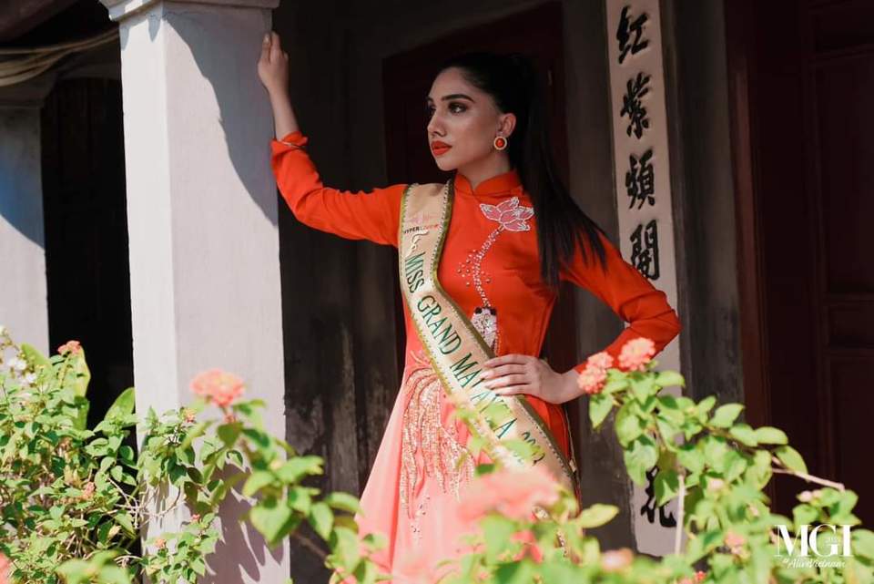Miss Grand International Hoa hậu Hòa bình Quốc tế 2023 diện áo dài thăm Hà Nội - Ảnh 14