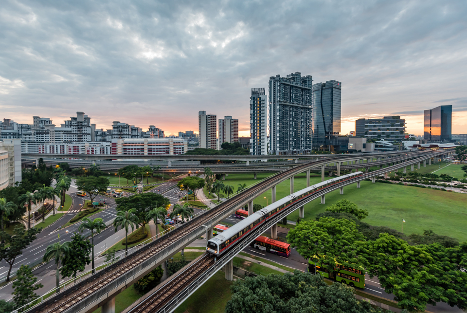 T&agrave;u tr&ecirc;n cao ở Singapore.&nbsp;Nguồn: Archdaily