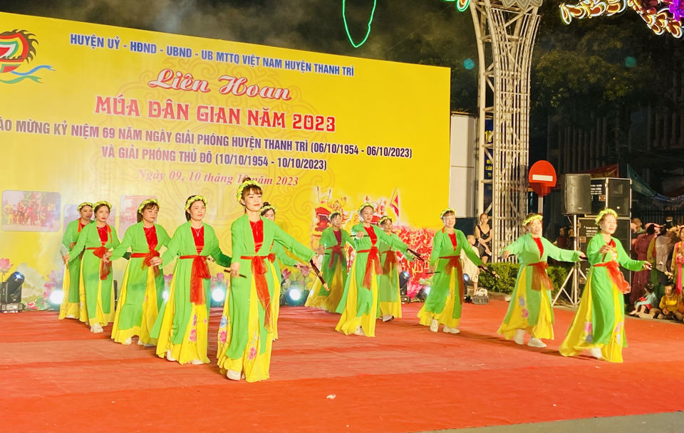 Đặc sắc các điệu múa dân gian huyện Thanh Trì  - Ảnh 2