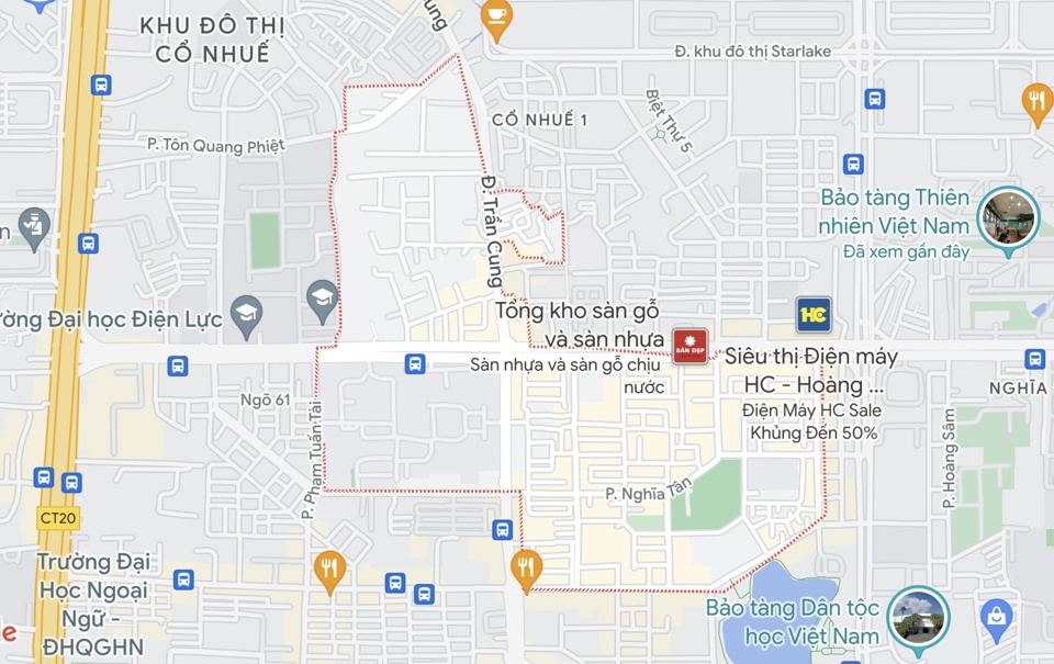 Theo phương &aacute;n 1, tổng diện t&iacute;ch đất tự nhi&ecirc;n điều chỉnh về phường Nghĩa T&acirc;n l&agrave; 0,28km2, trong đ&oacute; phần diện t&iacute;ch thuộc phường Nghĩa Đ&ocirc; l&agrave; 0,12km2, thuộc phường Dịch Vọng l&agrave; 0,16km2.