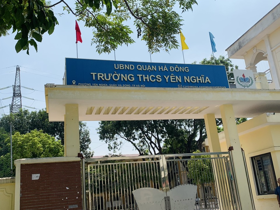 Trường THCS Yên Nghĩa- nơi vừa nhận được phản ánh của phụ huynh về việc 