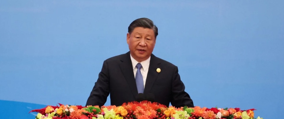Chủ tịch Trung Quốc Tập Cận B&igrave;nh ph&aacute;t biểu khai mạc Diễn đ&agrave;n V&agrave;nh đai, Con đường lần III ng&agrave;y 18/10 tại Thủ đ&ocirc; Bắc Kinh. Ảnh: Reuters