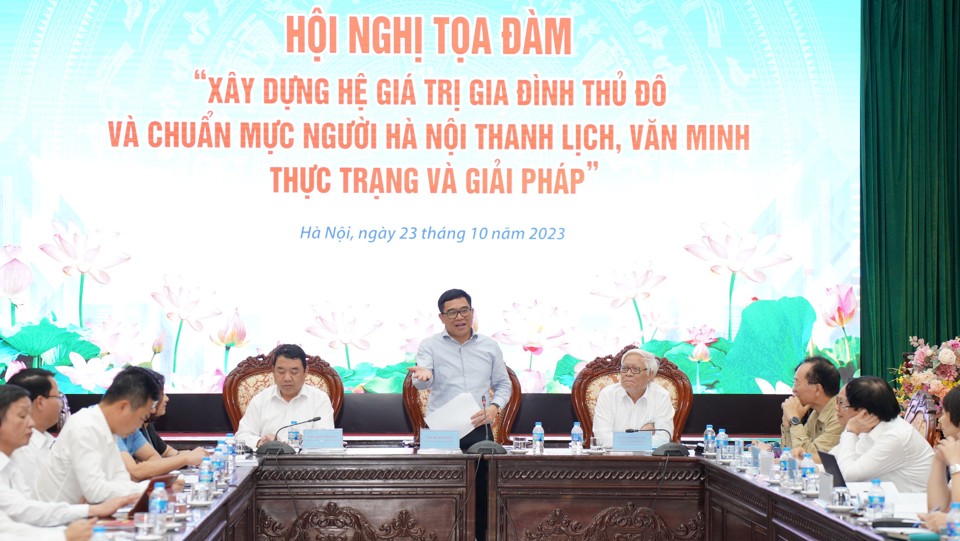 Quang cảnh Hội nghị toạ đ&agrave;m. Ảnh: Mạnh Nguyễn.