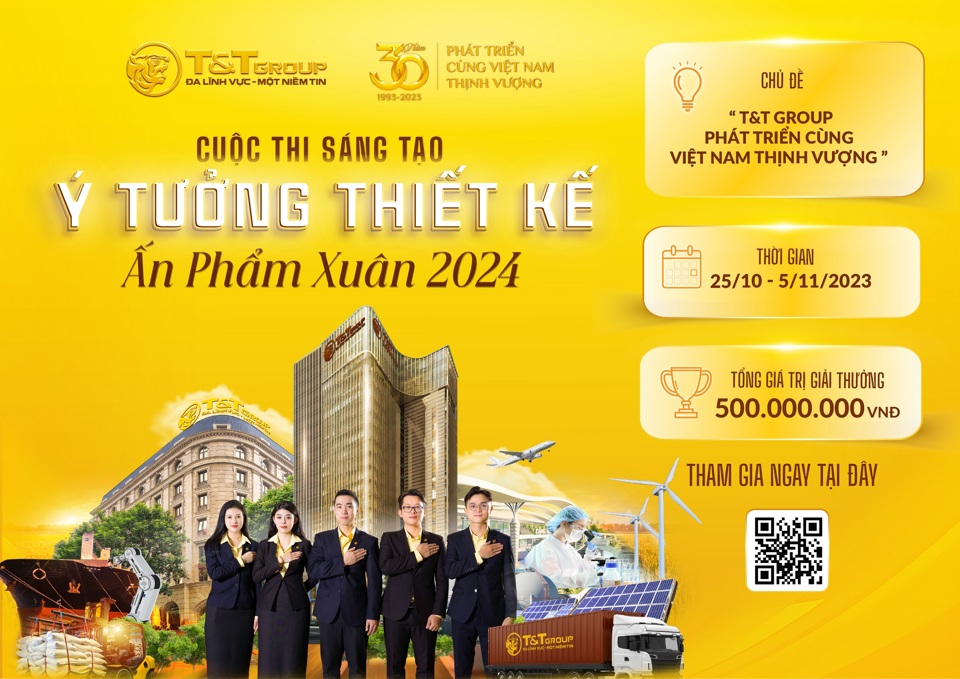 500 triệu đồng trị giá cho cuộc thi ấn phẩm Xuân 2024 T&T Group - Ảnh 1