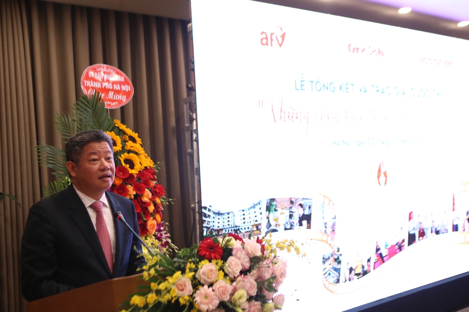 Phó Chủ tịch UBND TP Hà Nội Nguyễn Mạnh Quyền dự và phát biểu tại buổi lễ. Ảnh Ngọc Tú (2)