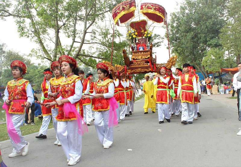 Lễ hội Cổ Loa (Đ&ocirc;ng Anh, H&agrave; Nội). Ảnh: Lại Tấn