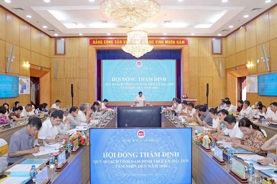 Hội nghị thẩm định Quy hoạch tỉnh Nam Định thời kỳ 2021 - 2030, tầm nh&igrave;n đến năm 2050 tổ chức hồi th&aacute;ng 7/2023.