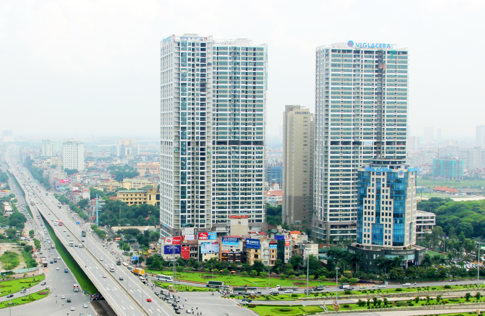 Thăng Long Number One - Công trình xanh đầu tiên ở Việt Nam được Bộ Xây dựng cấp chứng nhận. Ảnh Công Hùng