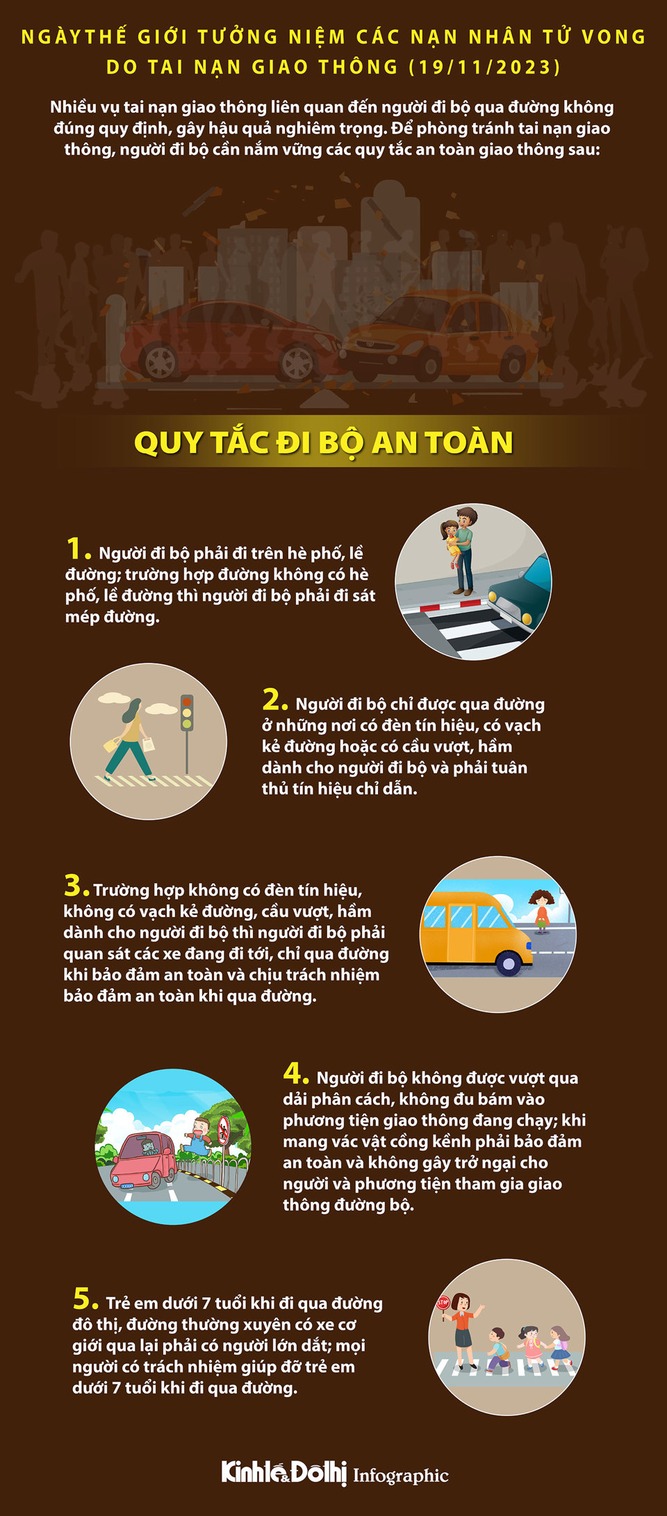 Quy tắc đi bộ an toàn - Ảnh 1