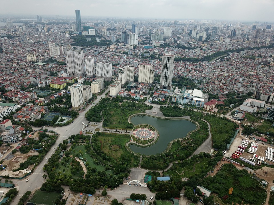 Một góc Thủ đô Hà Nội nhìn từ trên cao. Ảnh: Công Hùng