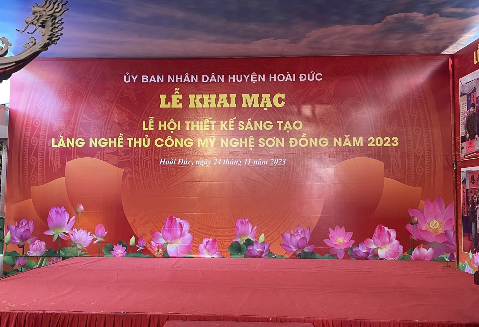 Lễ hội thiết kế s&aacute;ng tạo l&agrave;ng nghề thủ c&ocirc;ng mỹ nghệ Sơn Đồng sẽ khai mạc v&agrave;o ng&agrave;y mai, 24/11.