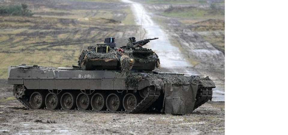 Xe tăng Leopard 2 của Đức tại chiến trường Ukraine. Ảnh: RT