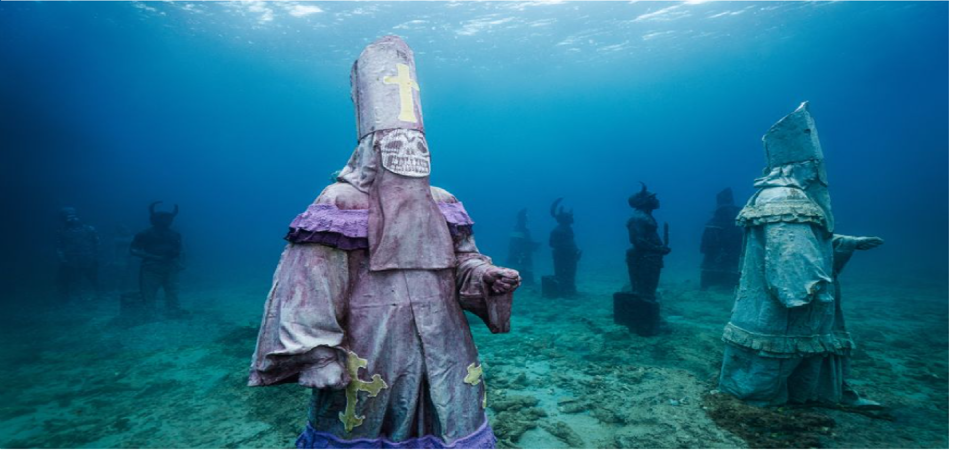 Kỳ lạ bậc nhất công viên "tượng" dưới lòng đại dương
