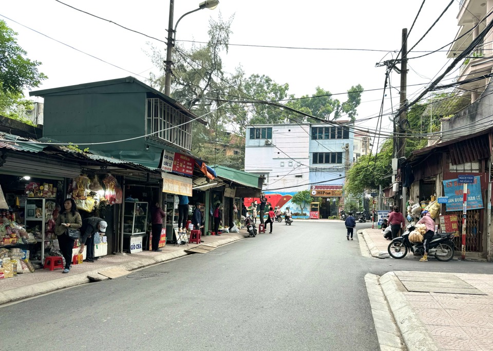 Diện mạo&nbsp;ng&otilde; 119 phố Hồ Đắc Di (chợ Nam Đồng) sau khi được cải tạo, n&acirc;ng cấp.