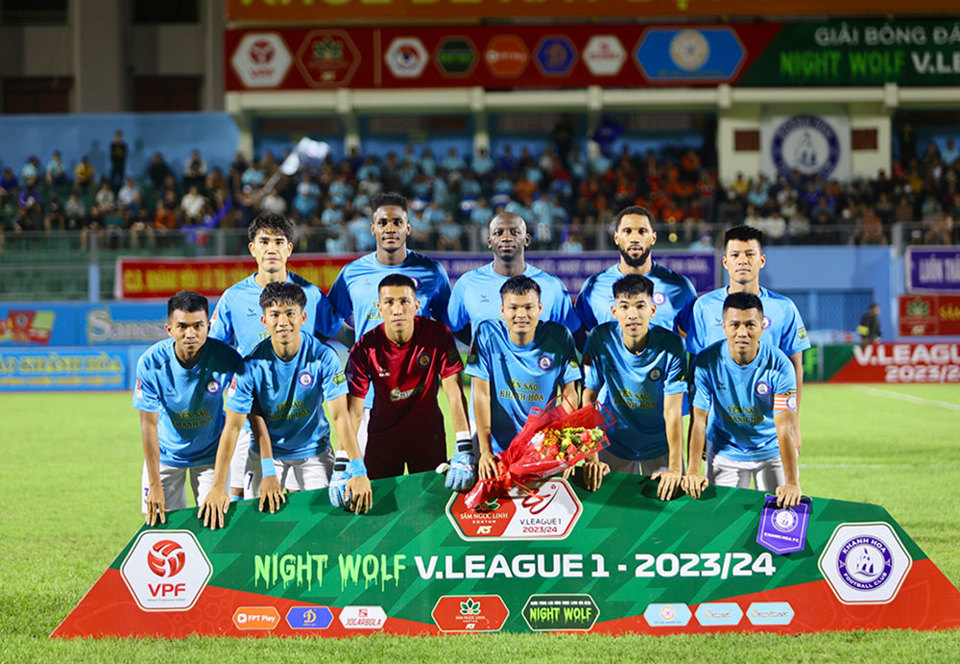 Cầu thủ Kh&aacute;nh Ho&agrave; nhiều khả năng kh&ocirc;ng ra s&acirc;n thi đấu ở v&ograve;ng 5 V-League 2023/2024. Ảnh: VPF