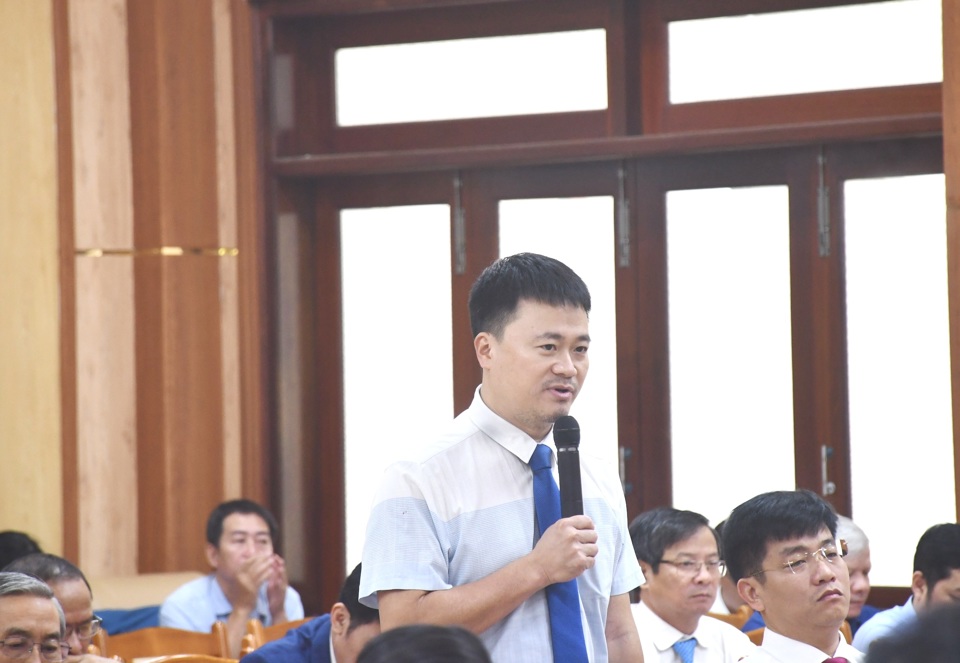 Chủ tịch UBND TP Quảng Ng&atilde;i Tr&agrave; Thanh Danh. Ảnh: H&agrave; Phương