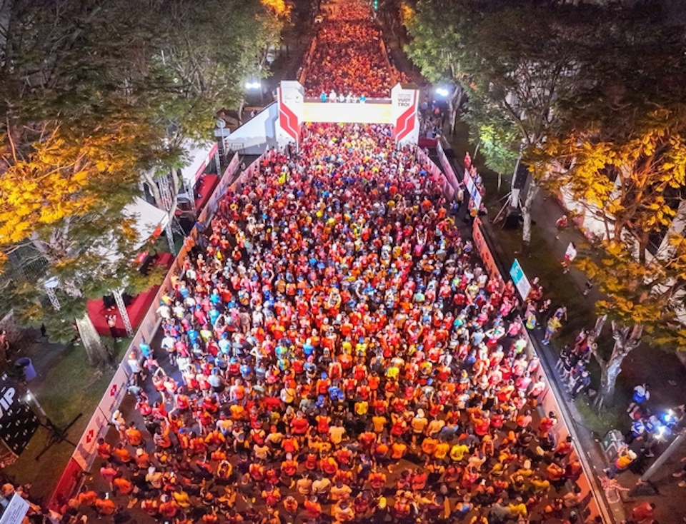 Giải Marathon Quốc tế TP Hồ Ch&iacute; Minh Techcombank lần thứ 6 năm 2023 trong khu&ocirc;n khổ Tuần du lịch TP Hồ Ch&iacute; Minh lần 3. (Ảnh: Cổng th&ocirc;ng tin Ch&iacute;nh phủ)