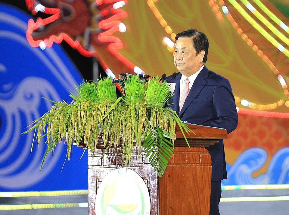 Bộ trưởng L&ecirc; Minh Hoan ph&aacute;t biểu khai mạc Festival. (Ảnh: MT)
