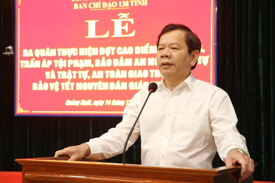 Chủ tịch UBND tỉnh Quảng Ng&atilde;i Đặng Văn Minh. (Ảnh: PV)