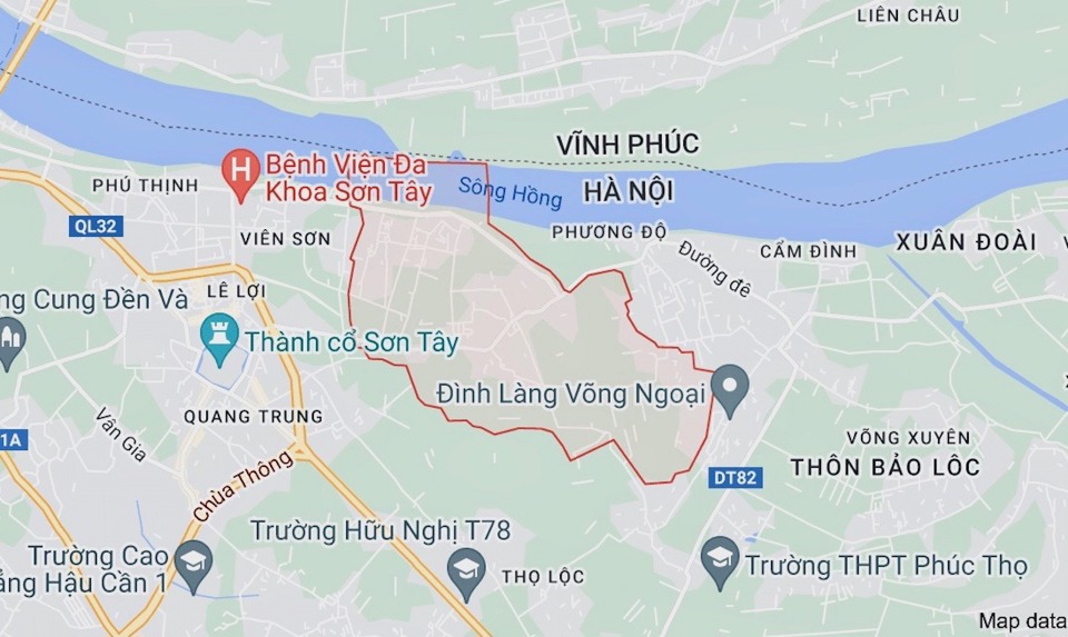 Địa phận x&atilde; Sen Phương (huyện Ph&uacute;c Thọ, TP H&agrave; Nội).