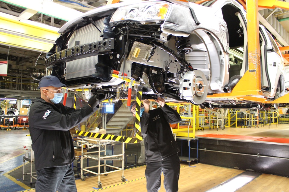 Nhà máy sản xuất ô tô Windsor tại Ontario (Canada). Ảnh: AFP