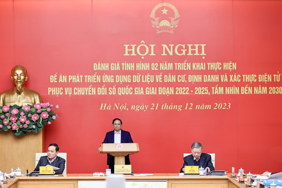 Thủ tướng Chính phủ Phạm Minh Chính phát biểu tại Hội nghị. Ảnh: Nhật Bắc