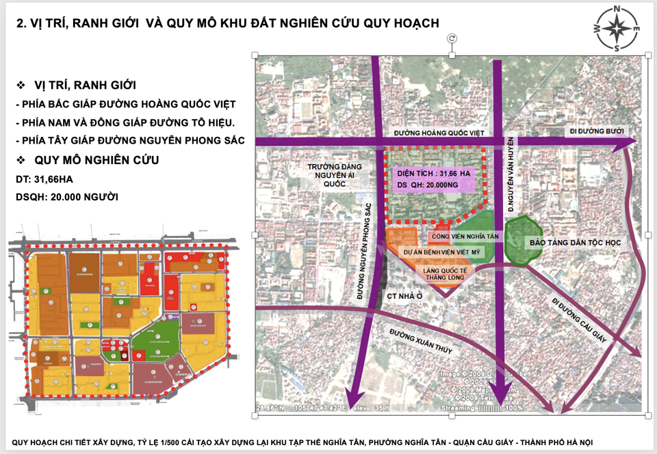 Theo đề xuất, khu vực tổ chức cải tạo, x&acirc;y dựng c&oacute; diện t&iacute;ch 31,66 ha.