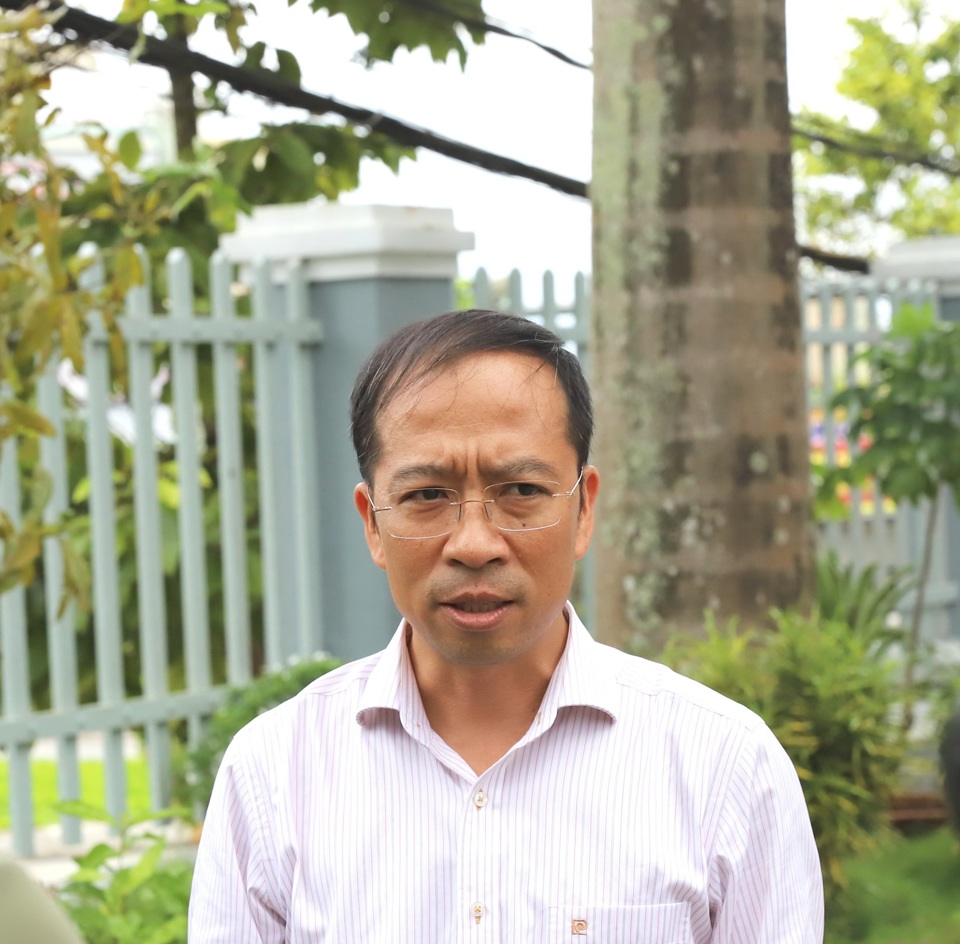 Trưởng ph&ograve;ng kỹ thuật C&ocirc;ng ty Truyền tải điện 3 Huỳnh Quang Thịnh.