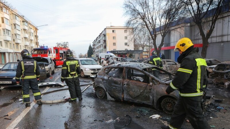 Vụ tấn c&ocirc;ng mới nhất của Ukraine đ&atilde; ph&aacute; hủy nhiều khu vực tại th&aacute;nh phố Belgorod, Nga. Ảnh: RT