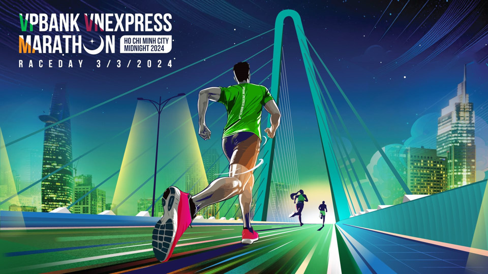 Vnexpress Marathon Ho Chi Minh City Midnight 2024 trở lại với sự đồng hành của VPBank - Ảnh 1