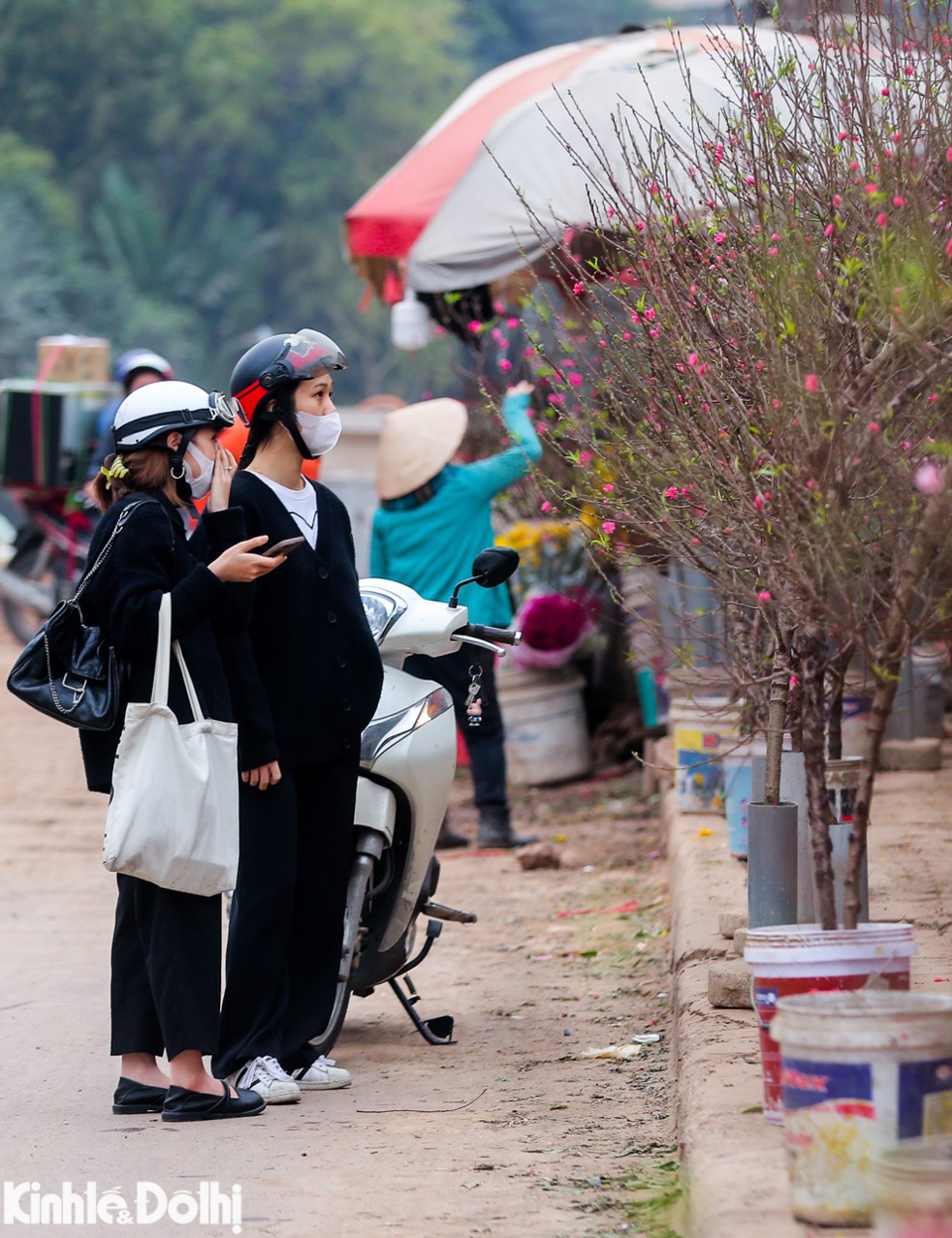 Nhiều bạn trẻ cũng c&oacute; nhu cầu v&agrave; tham quan đ&agrave;o sớm tại chợ Quảng An.