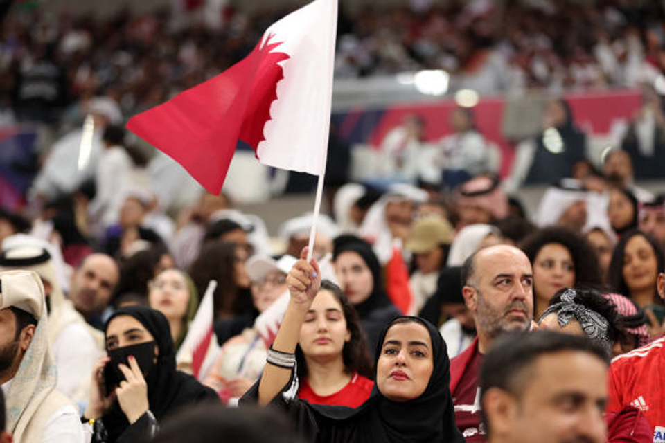 Niềm vui của người d&acirc;n Qatar tại lễ khai mạc VCK Asian Cup 2023.