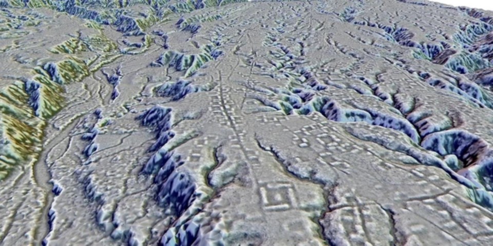 Mạng lưới th&agrave;nh phố khổng lồ bị ch&ocirc;n v&ugrave;i giữa rừng Amazon qua h&igrave;nh ảnh LiDAR. Ảnh: Science.org