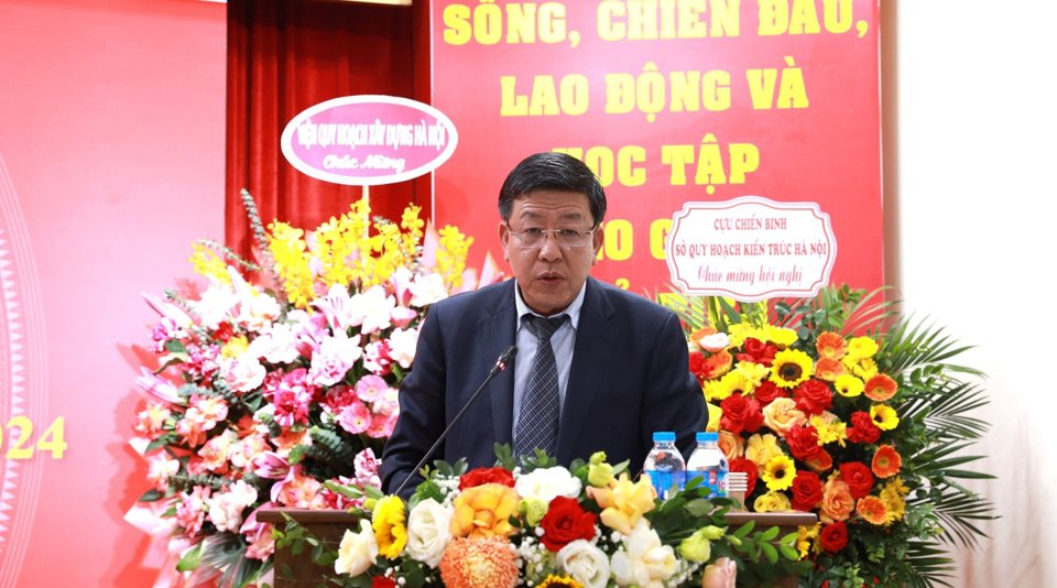 Ph&oacute; Chủ tịch UBND TP H&agrave; Nội Dương Đức Tuấn ph&aacute;t biểu chỉ đạo hội nghị.