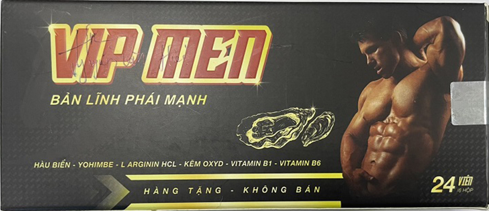 Thu hồi sản phẩm VIP MEN hỗ trợ sinh l&yacute; nam kh&ocirc;ng bảo đảm ATTP.