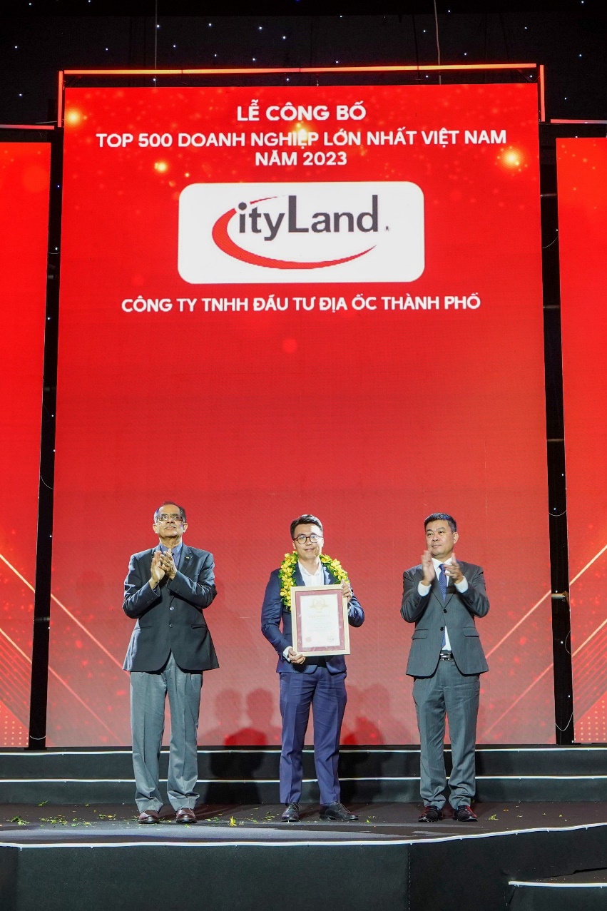 CityLand được vinh danh Top 500 doanh nghiệp lớn nhất Việt Nam 2023 - Ảnh 2