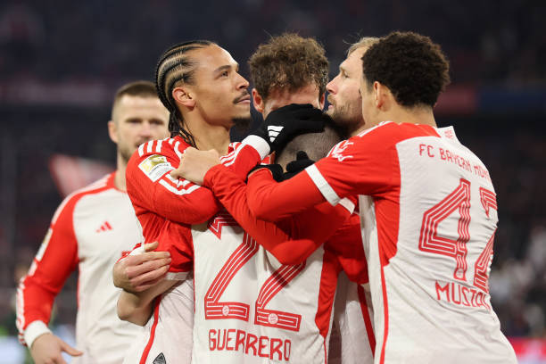 Bayern Munich thu hẹp khoảng c&aacute;ch với&nbsp;Leverkusen sau chiến thắng trước Union Berlin. Ảnh: Getty.