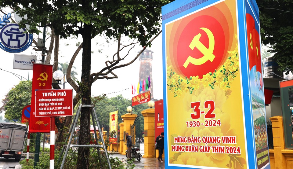 Pano mừng 94 năm th&agrave;nh lập&nbsp;Đảng quang vinh, mừng năm mới Gi&aacute;p Th&igrave;n 2024