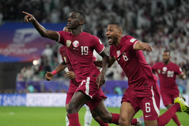 Tuyển Qatar sẽ gặp tuyển Jordan ở trận&nbsp;chung kết VCK Asian Cup 2023. Ảnh: Getty.