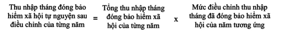 C&ocirc;ng thức t&iacute;nh thu nhập th&aacute;ng đ&atilde; đ&oacute;ng bảo hiểm x&atilde; hội năm 2024.