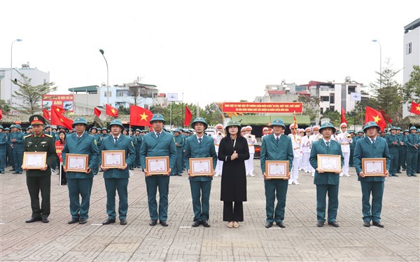 Huyện Gia Lâm: Tổ chức lễ ra quân huấn luyện năm 2024 - Ảnh 2