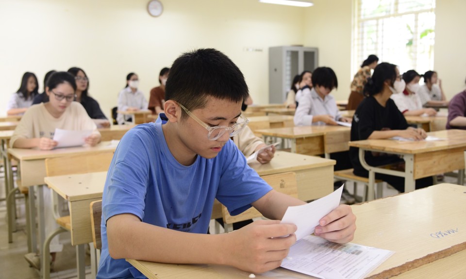 Học sinh Hà Nội tại kỳ thi lớp 10 năm 2023